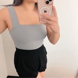 XS A&F Double Layered Seamless Fabric Squareneck Tank